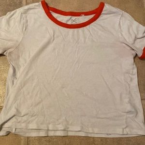 Crop top see through shirt